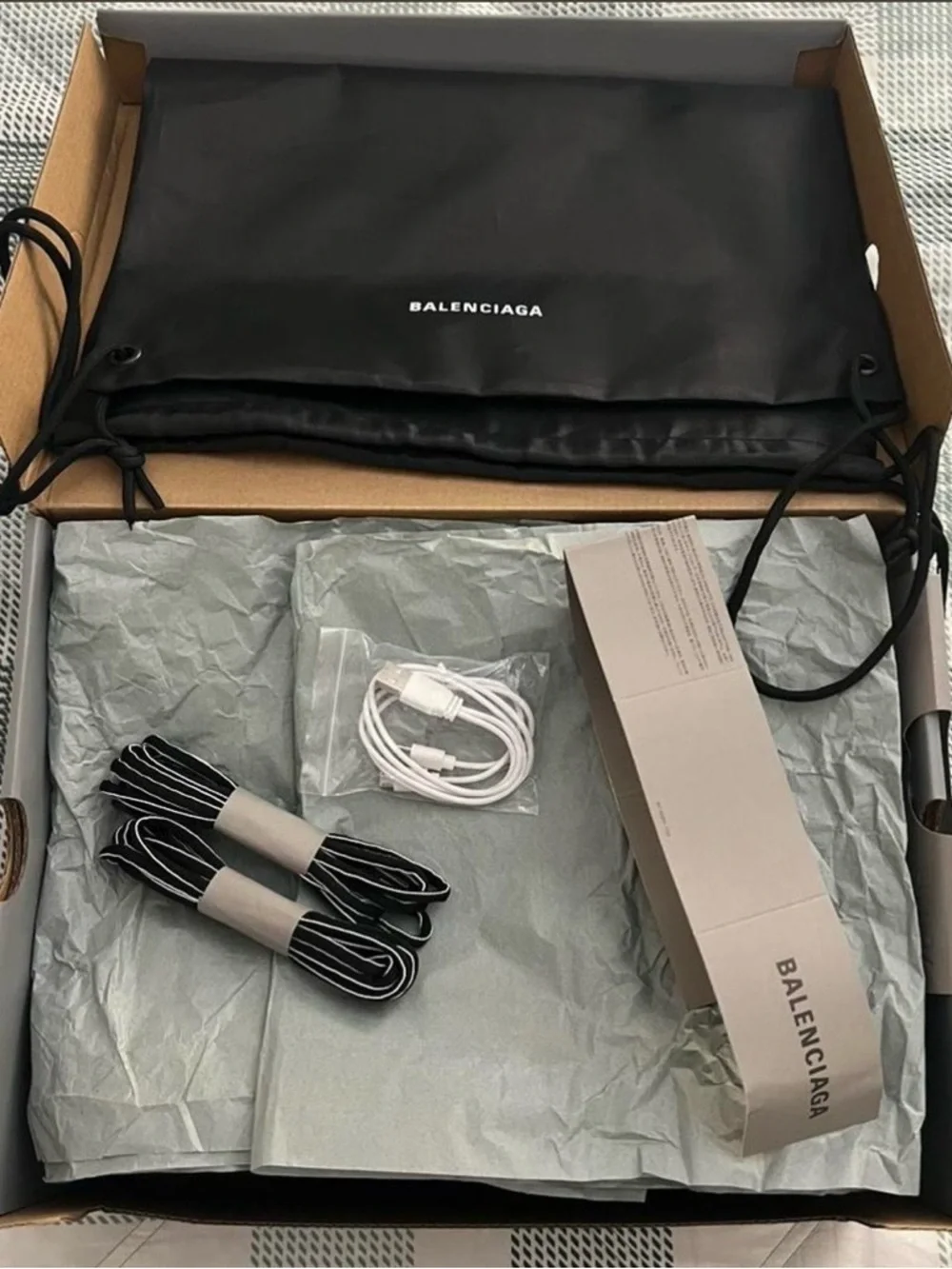 Balenciaga Men's Black Multi-Layered Track Sneakers - Picture 7 of 8